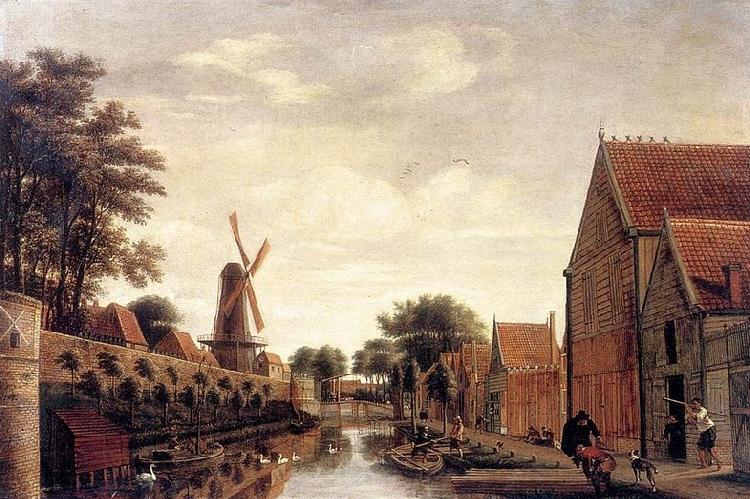 POST, Pieter Jansz The Delft City Wall with the Houttuinen Norge oil painting art